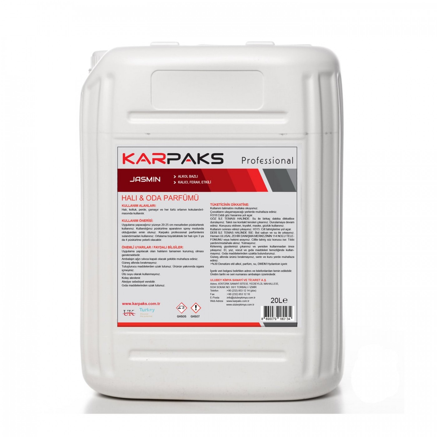 Jasmin Halı ve Oda Parfümü 20 Lt. Jasmin Halı ve Oda Parfümü 20 Lt.